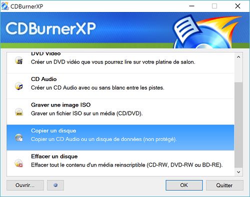 Créer une image disque d'un CD ou DVD avec CDBurnerXP – Geek on Web