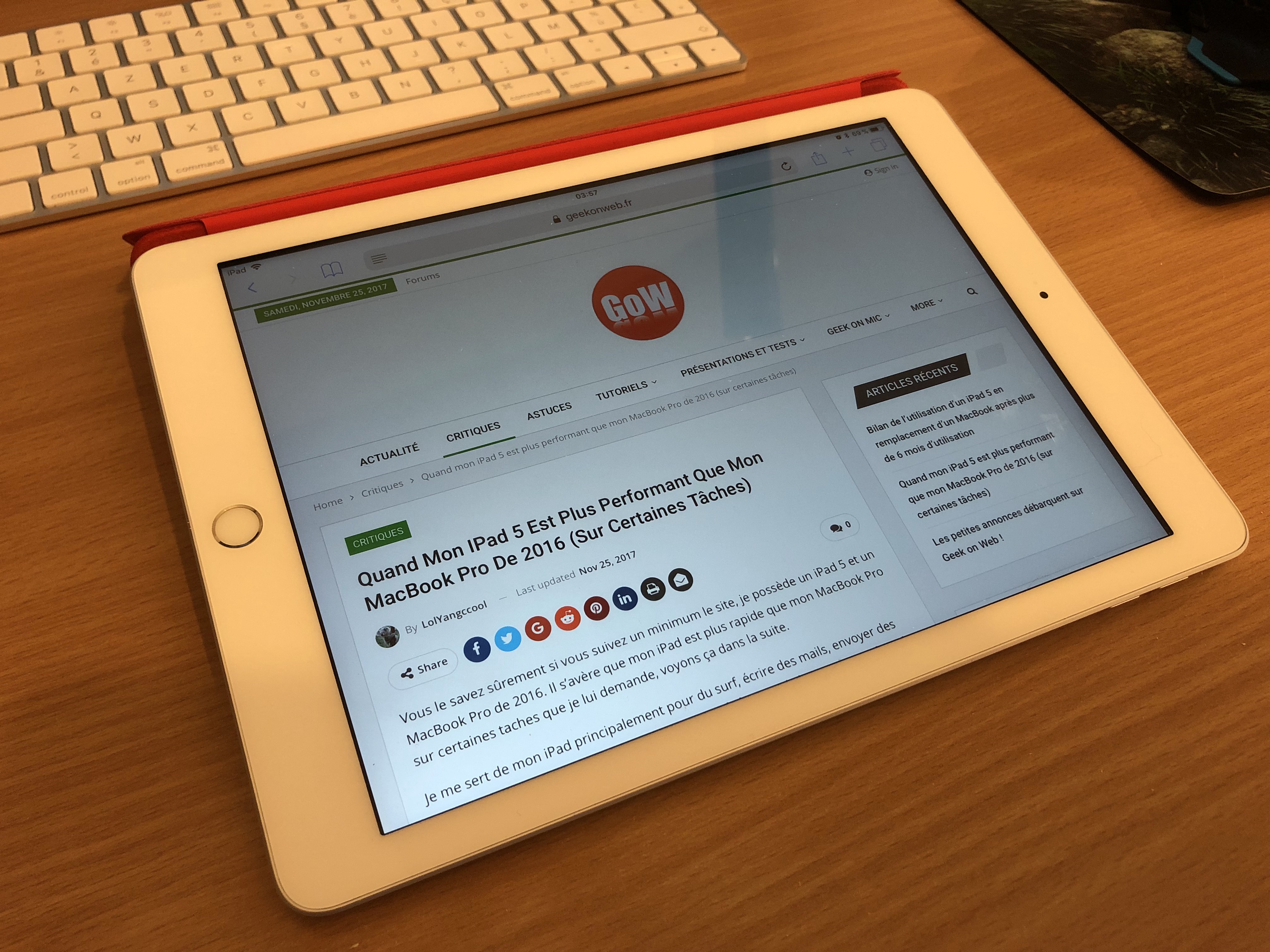 Bilan de l’utilisation d’un iPad 5 en remplacement d’un MacBook après plus de 6 mois d’utilisation Bilan de l’utilisation d’un iPad 5 en remplacement d’un MacBook après plus de 6 mois d’utilisation
