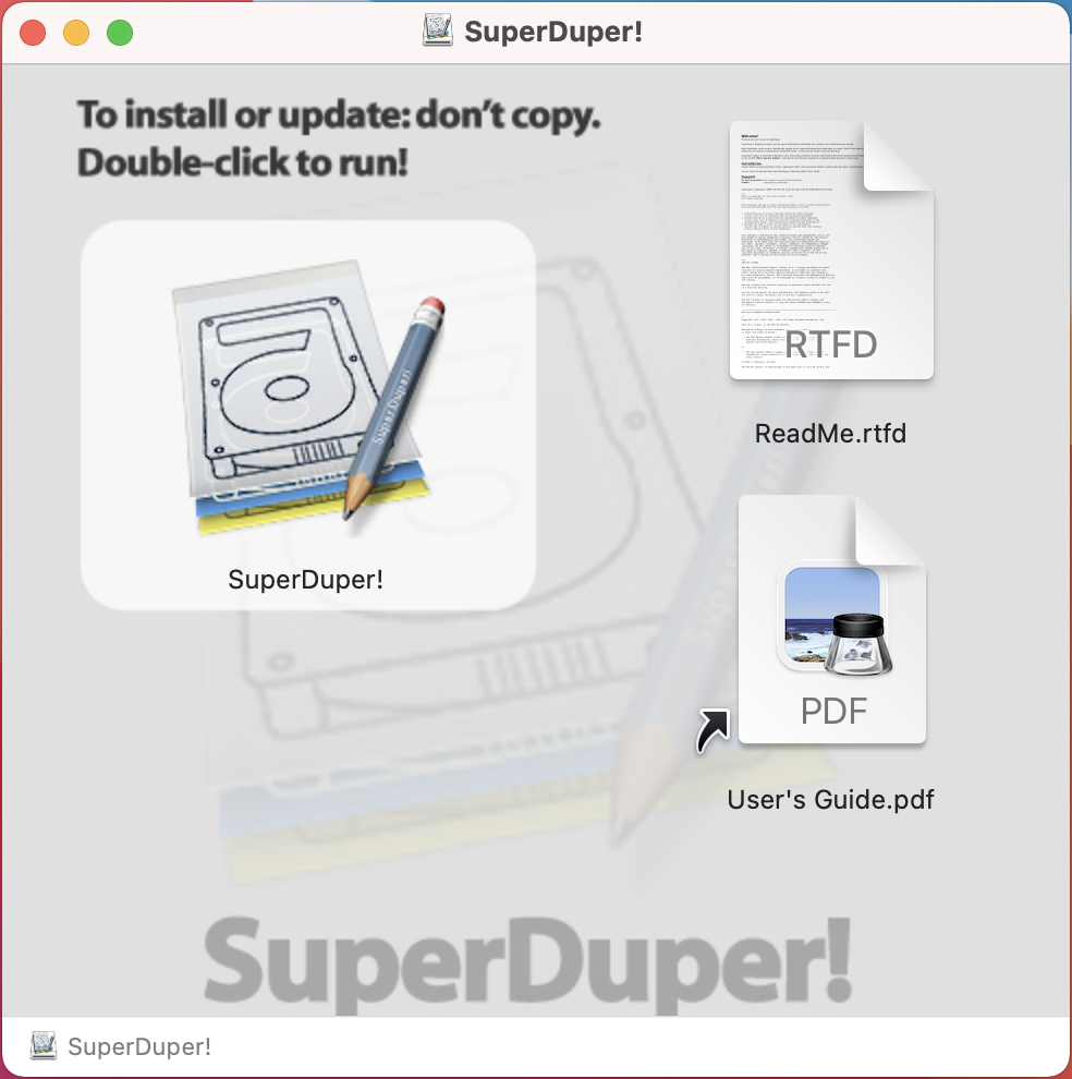 Superduper image disque