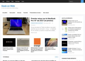 Geek on Web change de look et devient plus rapide
