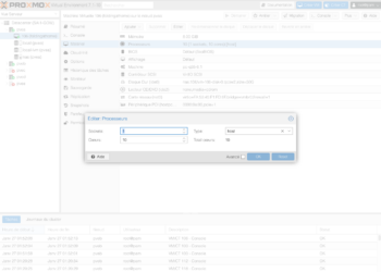 Proxmox : Faire détecter le CPU de votre hôte par vos VMs