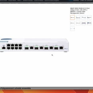 Test de débit entre le Mac Studio et le DS1621+ avec un switch 10Gb/s